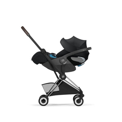 Carrinho De Bebê Cybex Coya Lux Style Collection Chrome / Sepia Black - Travel System Completo Desde o Nascimento