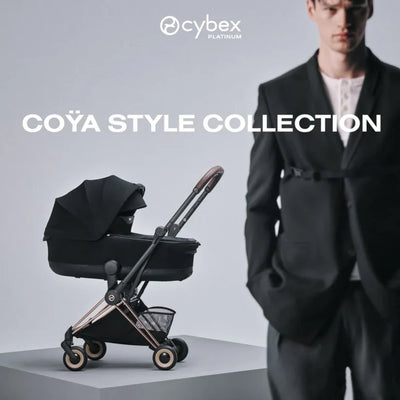 Carrinho De Bebê Cybex Coya Lux Style Collection Chrome / Sepia Black - Luxo, Design e Mobilidade em Qualquer Destino