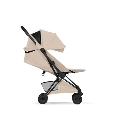 Carrinho De Bebê Cybex Coya Lux Style Collection Matte Black / Cozy Beige - Conforto Inteligente em Todas as Estações