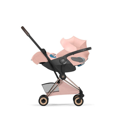 Carrinho De Bebê Cybex Coya Lux Style Collection Rose Gold / Peach Pink - Travel System Completo Desde o Nascimento