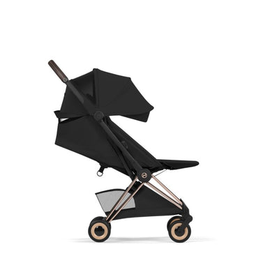 Carrinho De Bebê Cybex Coya Lux Style Collection Rose Gold / Sepia Black - Conforto Inteligente em Todas as Estações