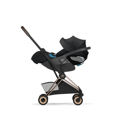 Carrinho De Bebê Cybex Coya Lux Style Collection Rose Gold / Sepia Black - Travel System Completo Desde o Nascimento
